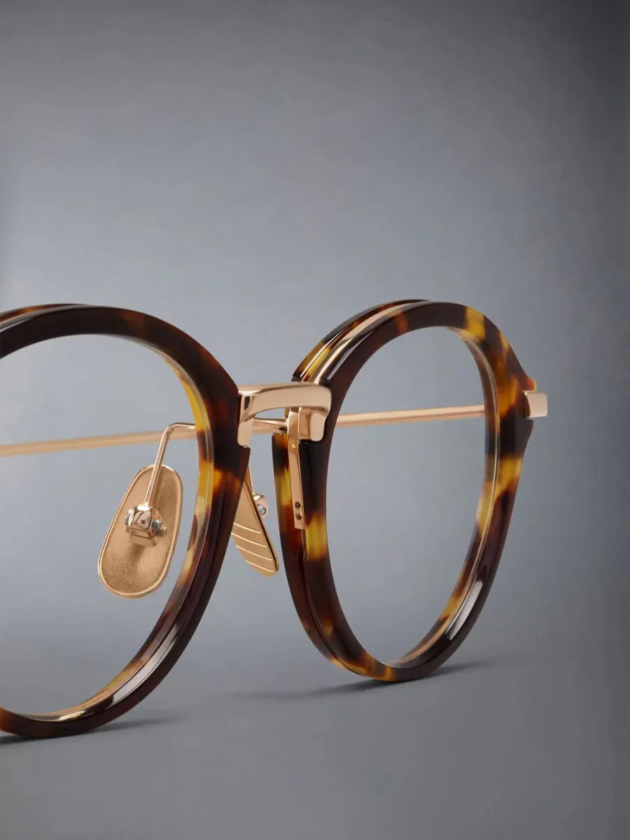 011A-215 Honey Tortoise 12K Gold Plated Eyeglasses