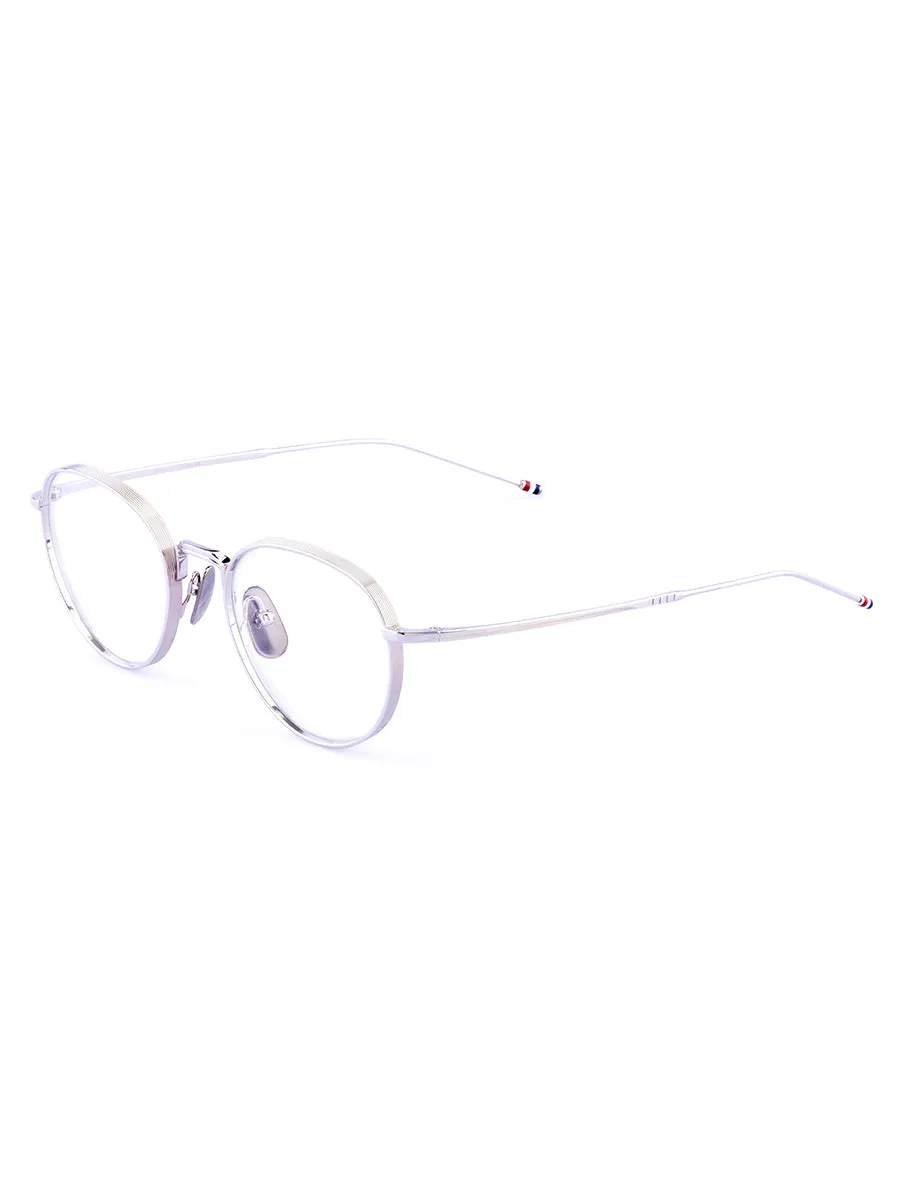 119A-046 Round Silver Eyeglasses