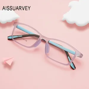 Aissuarvey Children's Rectangular Full Rim Sports Frame Unisex Eyeglasses 8097