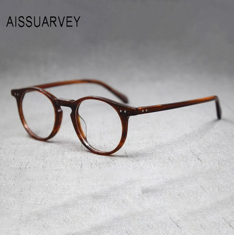 Aissuarvey Handcrafted Unisex Full Rim Acetate Frame Eyeglasses As10031