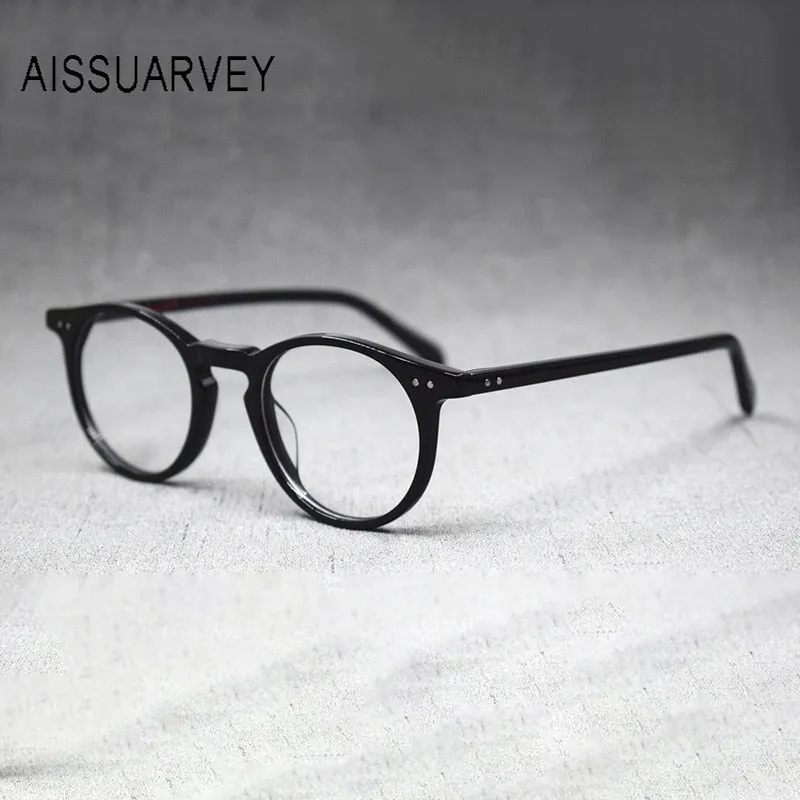 Aissuarvey Handcrafted Unisex Full Rim Acetate Frame Eyeglasses As10031