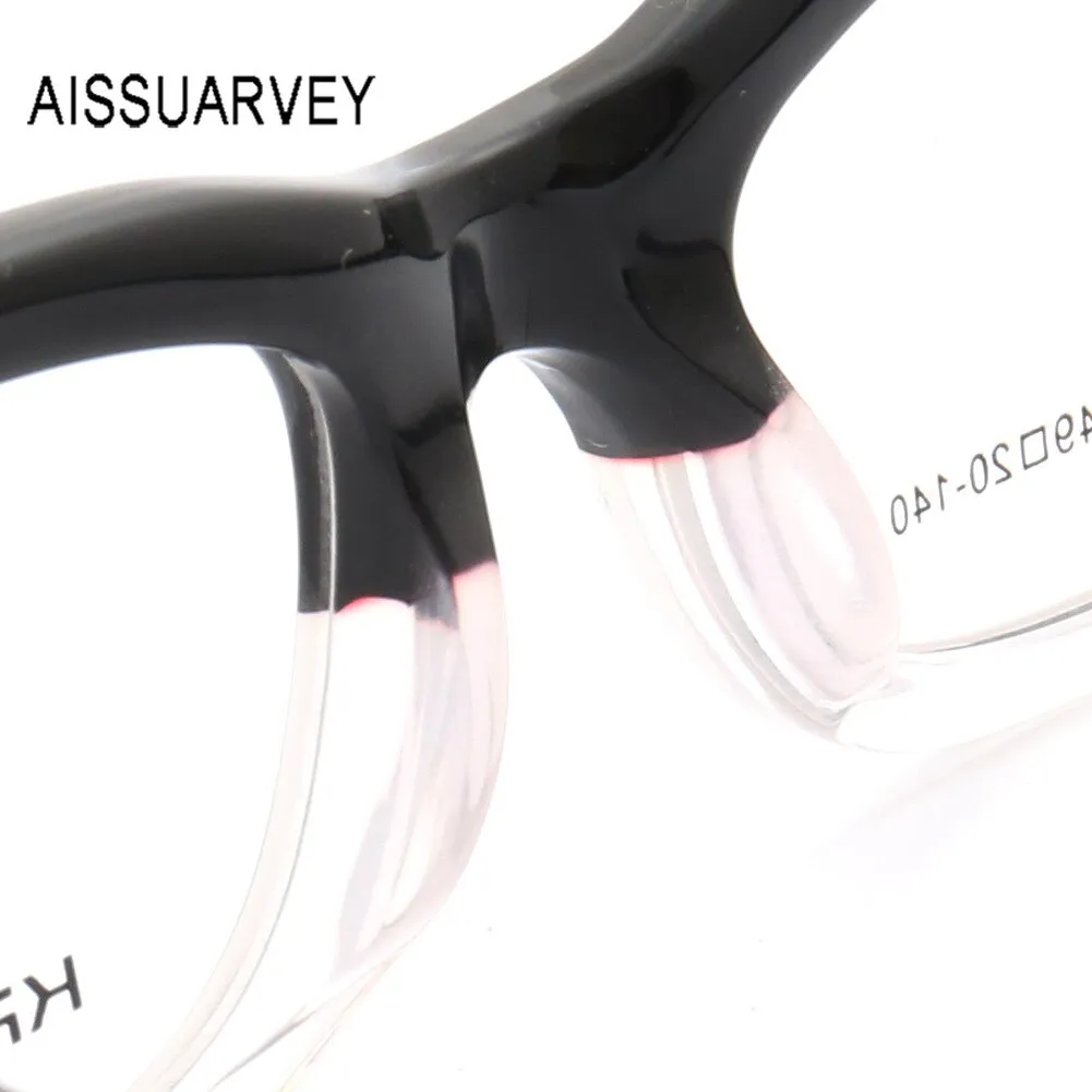 Aissuarvey Unisex Full Horn Rim Acetate Frame Eyeglasses K8075