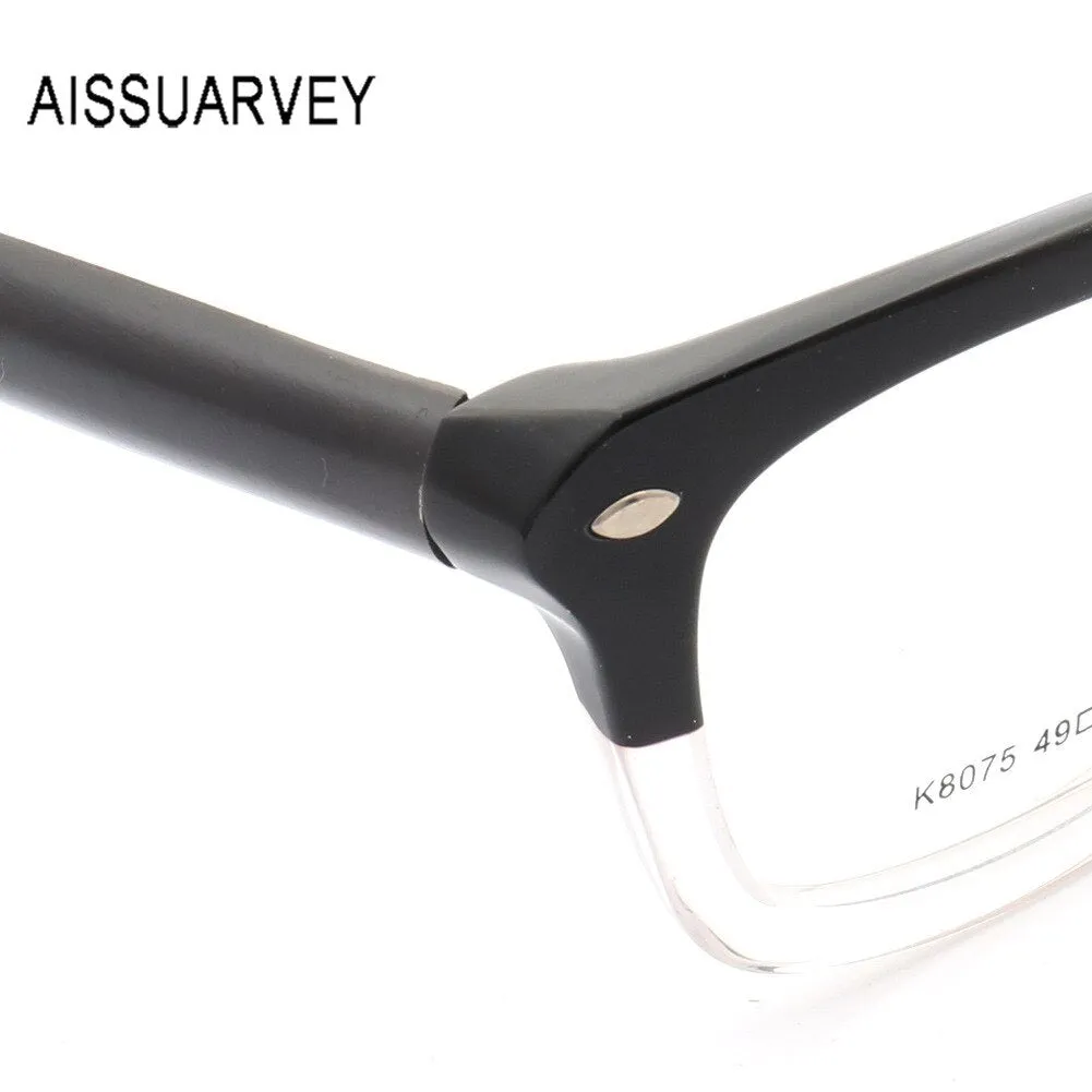 Aissuarvey Unisex Full Horn Rim Acetate Frame Eyeglasses K8075