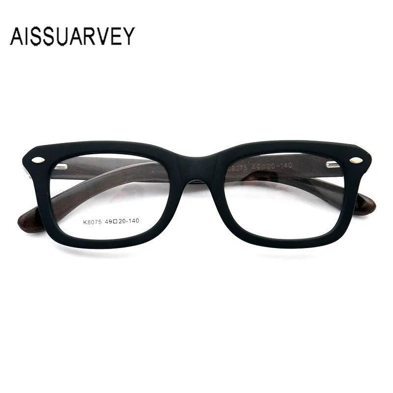 Aissuarvey Unisex Full Horn Rim Acetate Frame Eyeglasses K8075