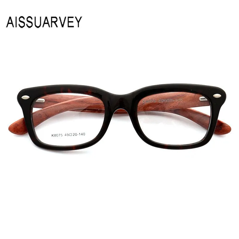 Aissuarvey Unisex Full Horn Rim Acetate Frame Eyeglasses K8075