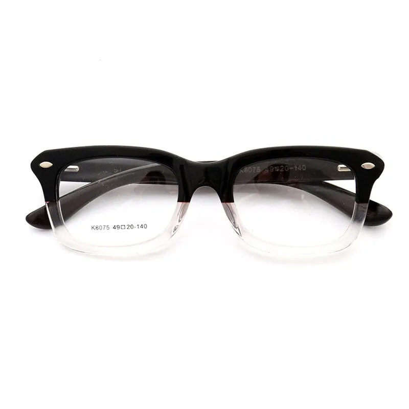 Aissuarvey Unisex Full Horn Rim Acetate Frame Eyeglasses K8075