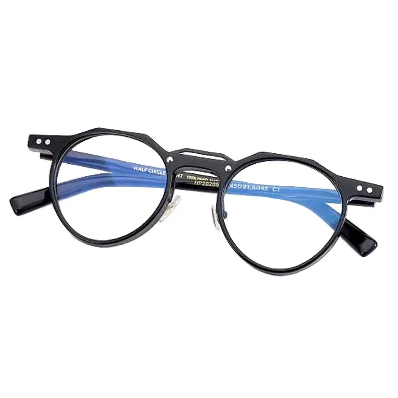 Aissuarvey Unisex Full Rim Round Light Acetate Frame Eyeglasses Hp20205