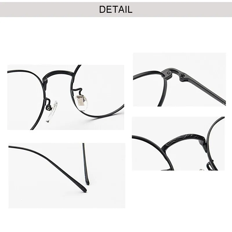 Aissuarvey Unisex Full Rim Round Titanium Frame Eyeglasses As116301