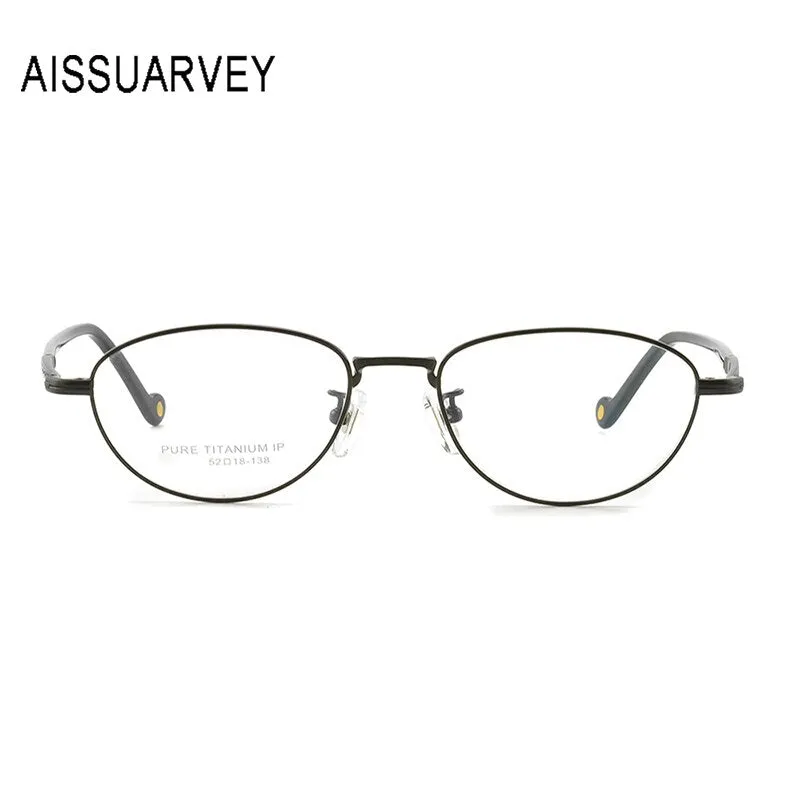 Aissuarvey Women's Full Rim Round Titanium Frame Eyeglasses As8388