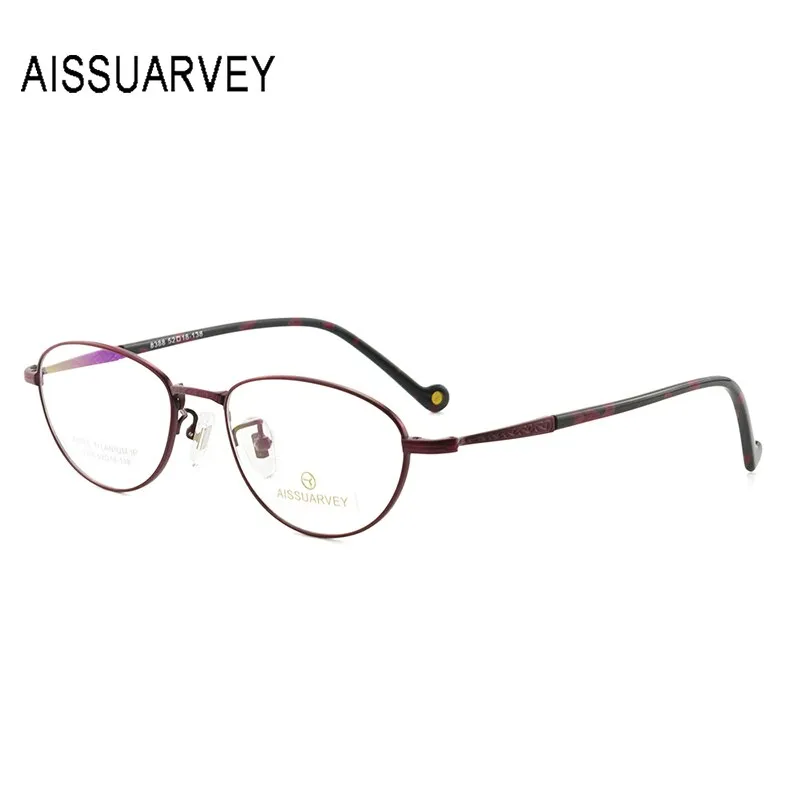 Aissuarvey Women's Full Rim Round Titanium Frame Eyeglasses As8388