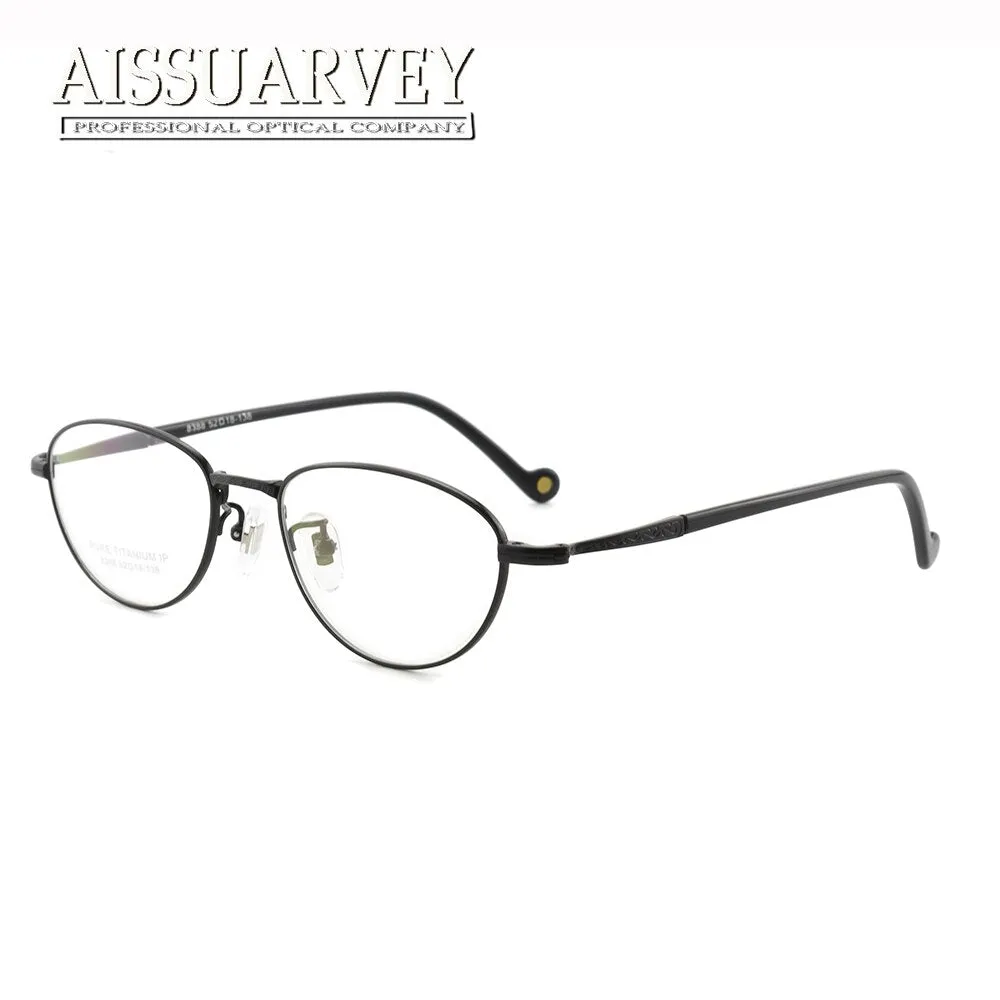 Aissuarvey Women's Full Rim Round Titanium Frame Eyeglasses As8388