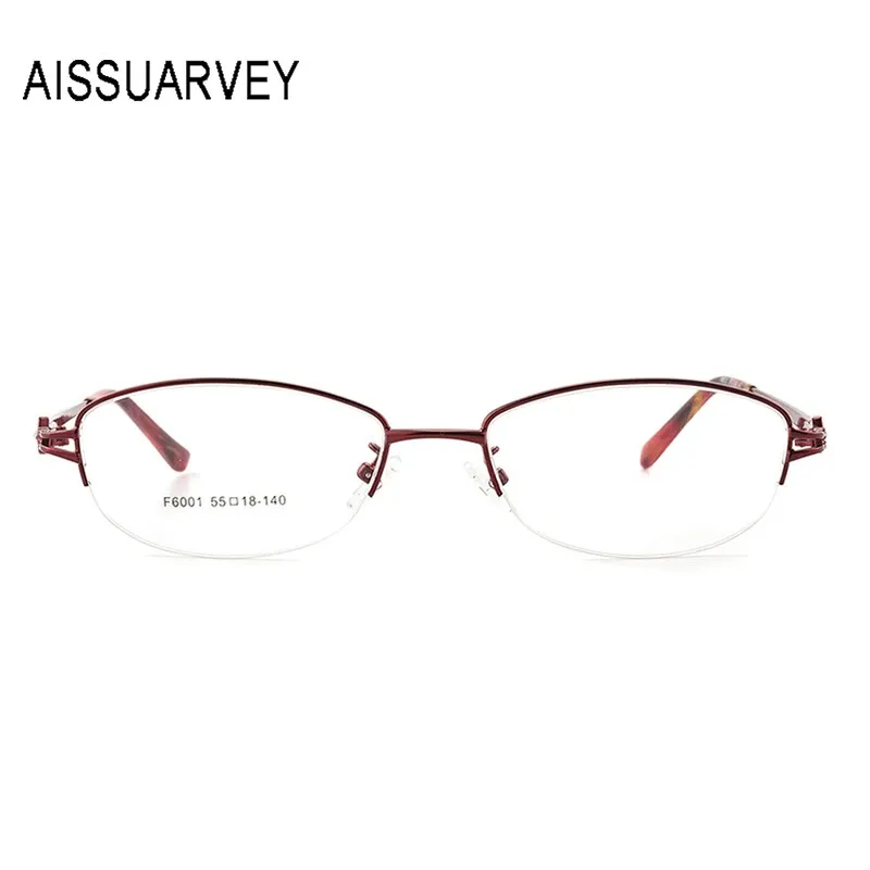 Aissuarvey Women's Semi Rim Alloy Frame Eyeglasses Asf6001