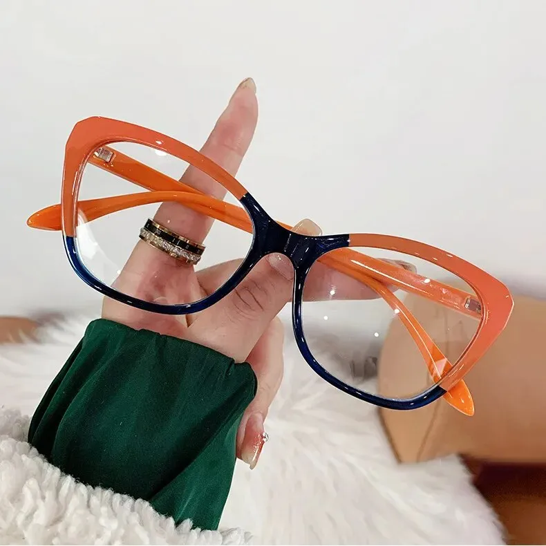 Anti Blue Light Blocking Cat Eye Oculos Mujer Glass Women Brand Fashion Luxury Designer Optical Eyeglasses Frame Classic Eyewear