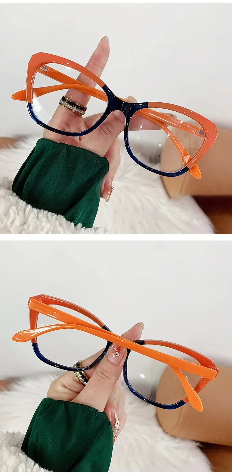 Anti Blue Light Blocking Cat Eye Oculos Mujer Glass Women Brand Fashion Luxury Designer Optical Eyeglasses Frame Classic Eyewear