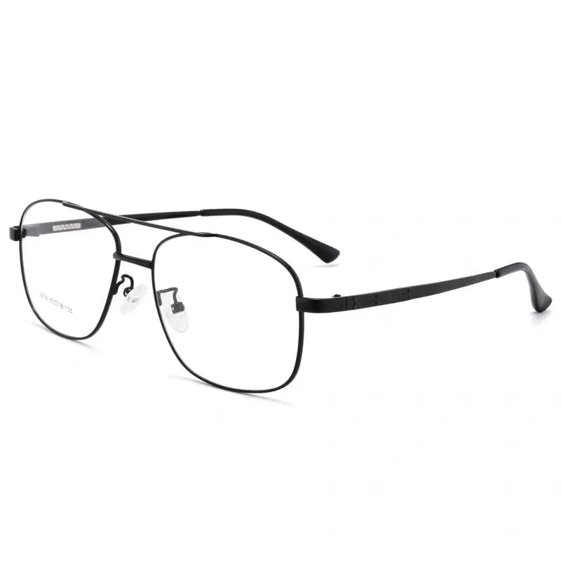 Bclear  Men's Double Bridge Full Rim Alloy Square Eyeglasses N2256