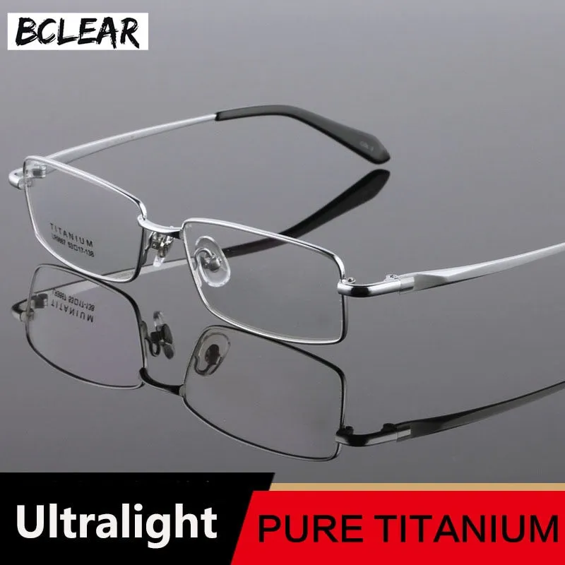 Bclear Men's Eyeglasses Pure Titanium Lr9867