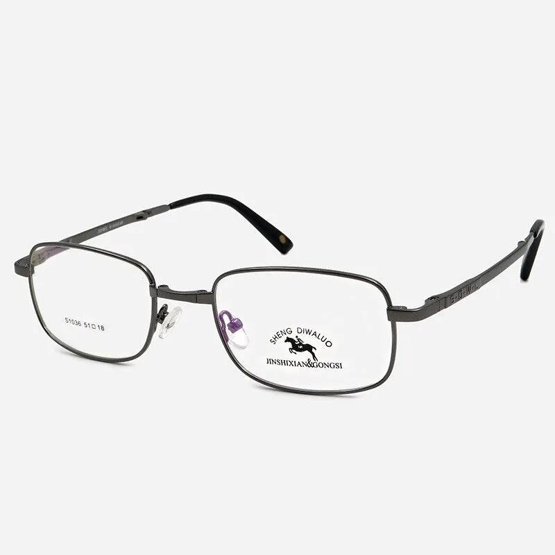 Bclear Men's Foldable Full Rim Alloy Frame Eyeglasses  Zt1036