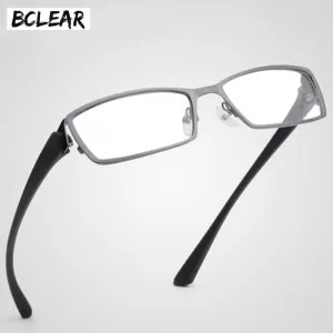 Bclear Men's Full Rim Alloy Frame Eyeglasses TR-90 Temples S1976