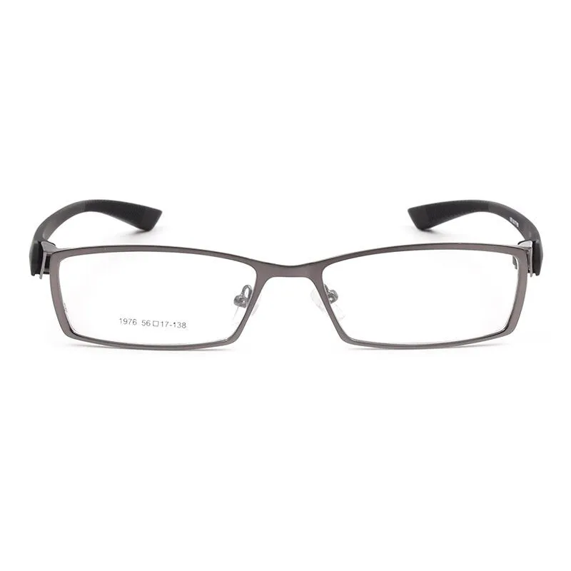 Bclear Men's Full Rim Alloy Frame Eyeglasses TR-90 Temples S1976