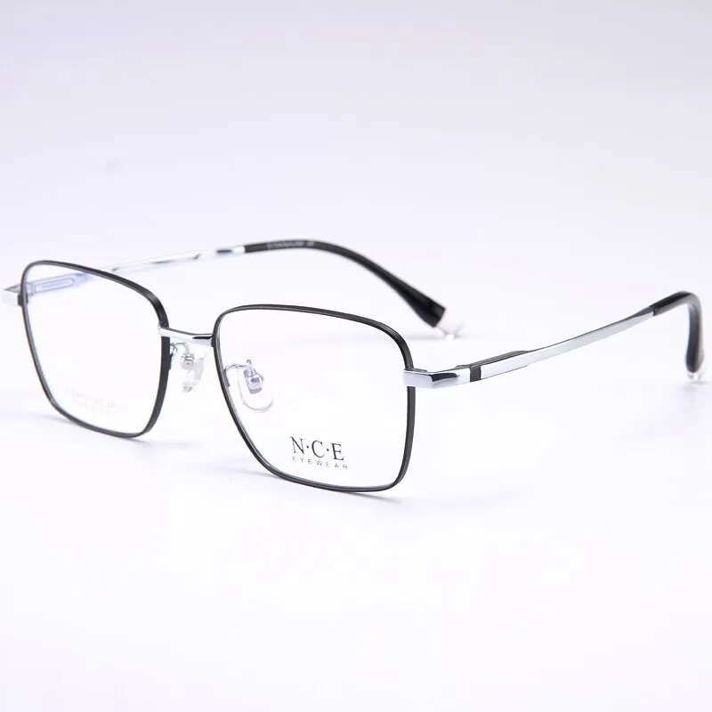 Bclear Men's Full Rim Square Titanium Frame Eyeglasses My005