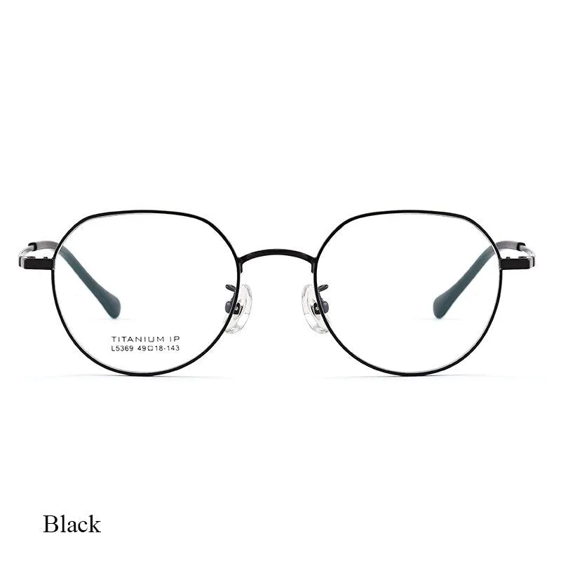 Bclear Unisex Full Rim Polygon Square Titanium Eyeglasses Lb5369