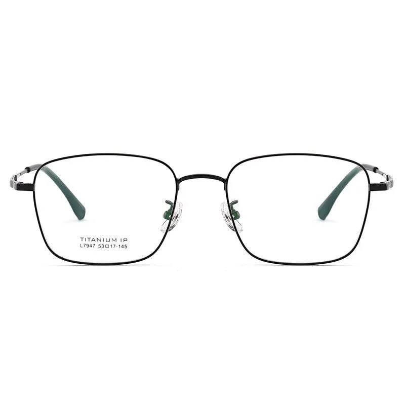 Bclear Unisex Full Rim Square Titanium Eyeglasses Lb7947