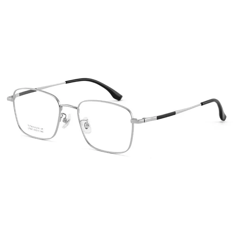 Bclear Unisex Full Rim Square Titanium Eyeglasses Lb7947