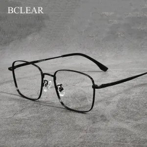 Bclear Unisex Full Rim Square Titanium Eyeglasses Lb7947