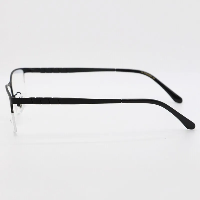 Bclear Unisex Semi Rim Square Titanium Frame Eyeglasses My71056a