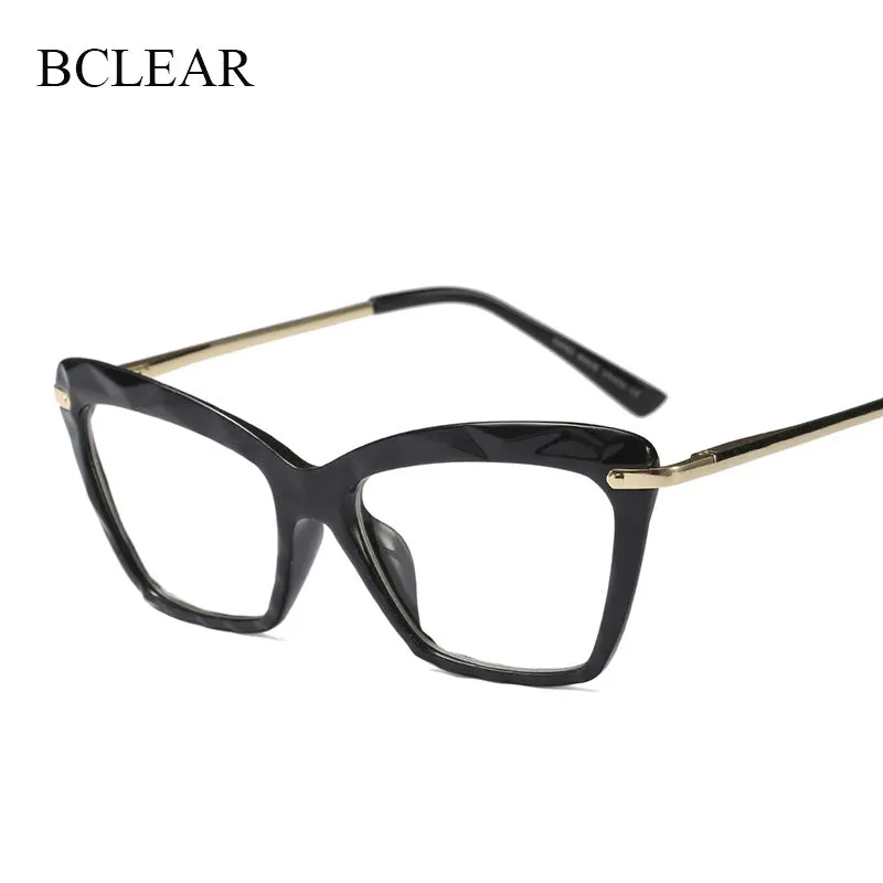 Bclear Women Cat Eye Eyeglasses Spectacles Transparent 97533