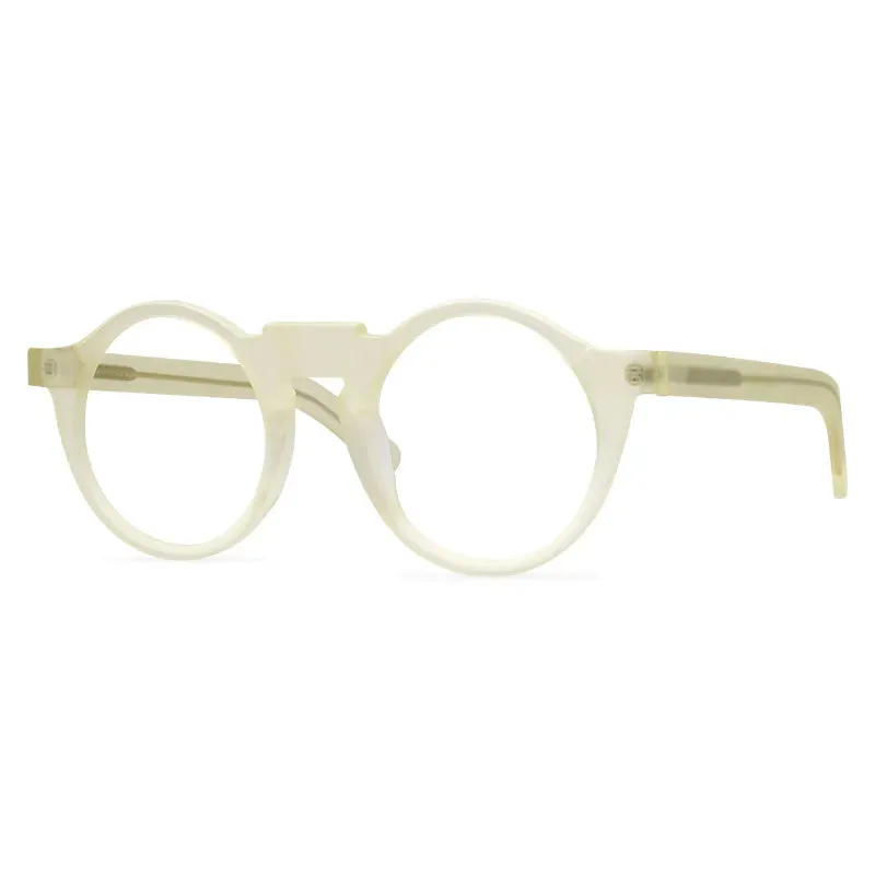 Black Mask Unisex Full Rim Acetate Round Eyeglasses 1465