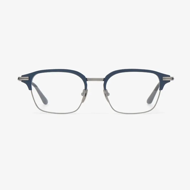 Black Mask Unisex Full Rim Acetate Square Titanium Eyeglasses D142