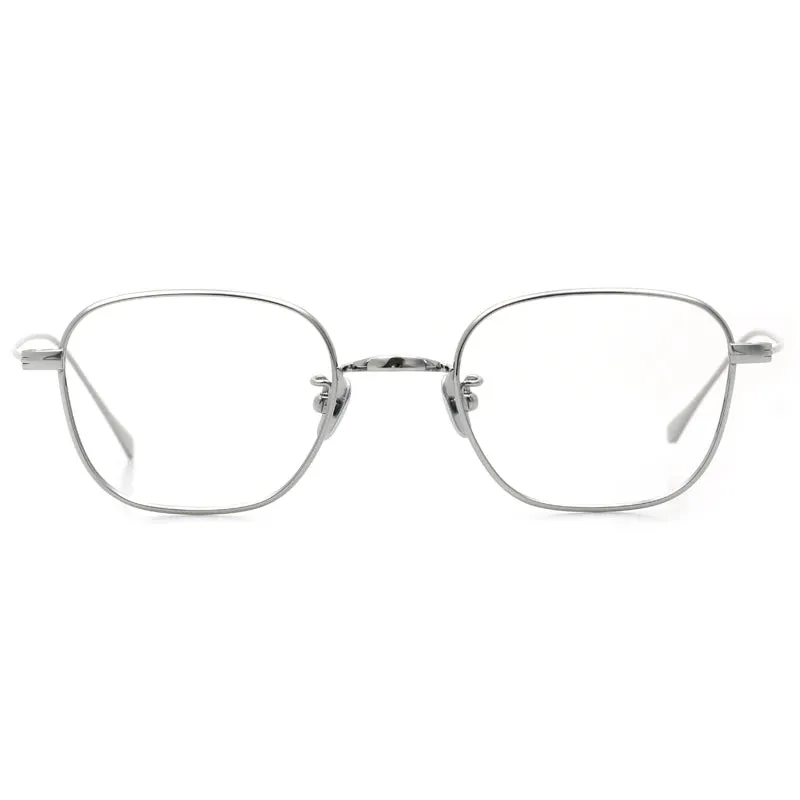 Black Mask Unisex Full Rim Square Titanium Eyeglasses 199gms