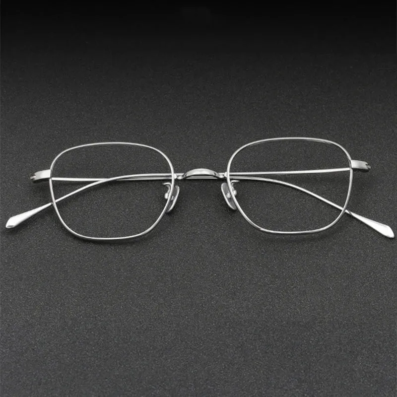 Black Mask Unisex Full Rim Square Titanium Eyeglasses 199gms