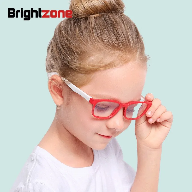 Brightzone Unisex Children's Tr 90 Titanium Round Eyeglasses  Full Rim