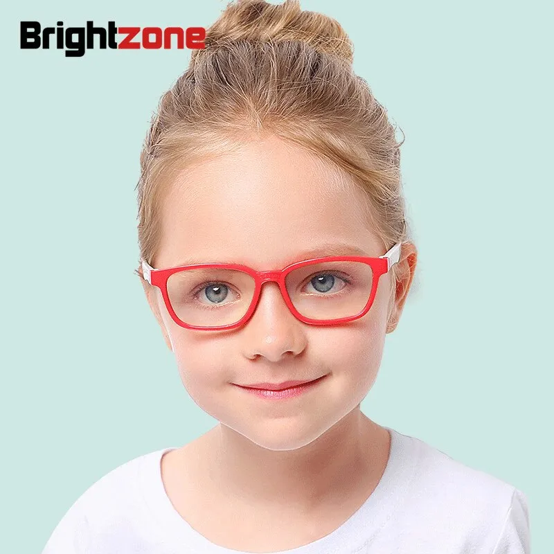 Brightzone Unisex Children's Tr 90 Titanium Round Eyeglasses  Full Rim