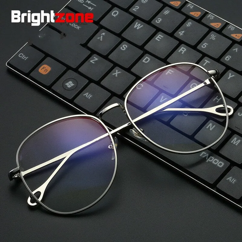 Brightzone Unisex Eyeglasses Full Rim Square Alloy