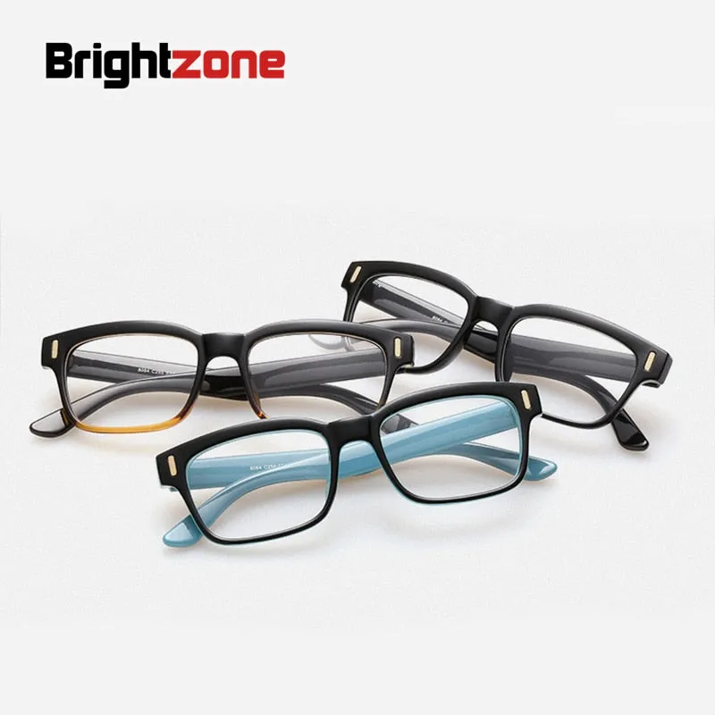 Brightzone Unisex Full Rim Oval Eyeglasses Acetate 8084