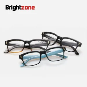 Brightzone Unisex Full Rim Oval Eyeglasses Acetate 8084