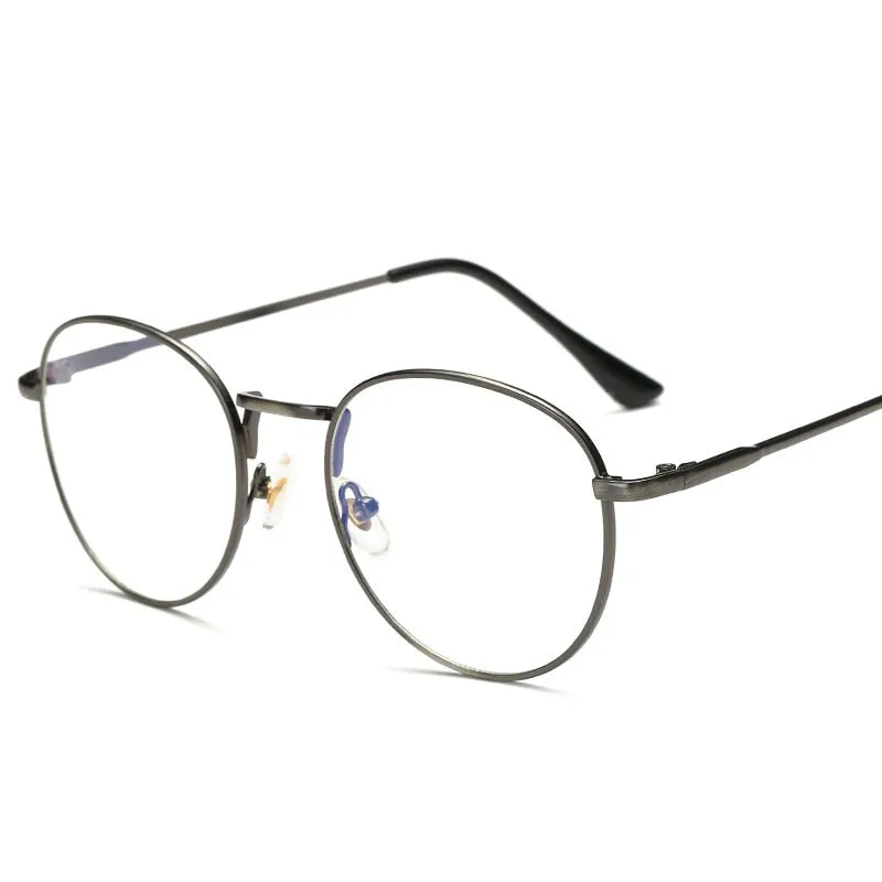 Brightzone Unisex Full Rim Round Titanium Eyeglasses 5025