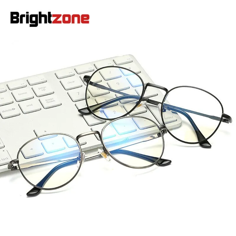 Brightzone Unisex Full Rim Round Titanium Eyeglasses 5025