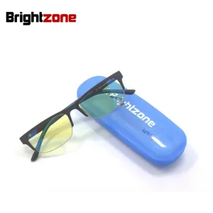 Brightzone Unisex Semi Rim Square Tr 90 Titanium Gaming Eyeglasses B5025