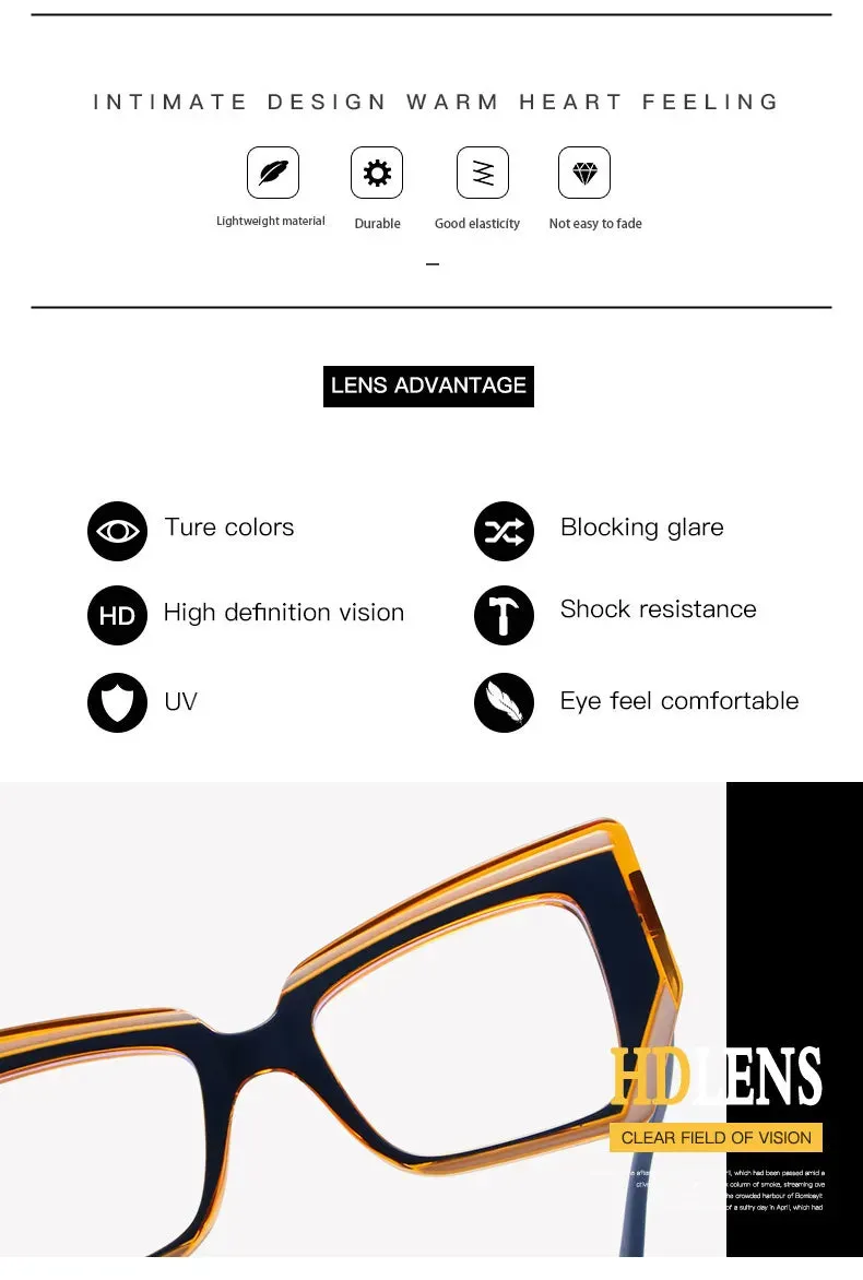 Cat Eye Glasses Blue Light Blocking Women Designers Eyeglasses Optical Spectacle Computer Eye Protection Glass Fashion Eyewear