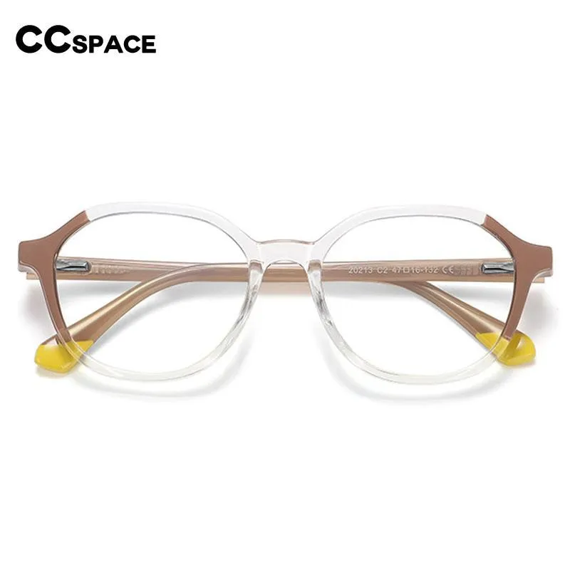 CCspace Children's Unisex Full Rim Square Round Tr 90 Titanium Frame Eyeglasses 54572