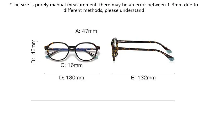 CCspace Children's Unisex Full Rim Square Round Tr 90 Titanium Frame Eyeglasses 54572