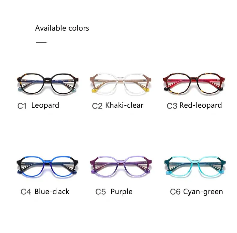 CCspace Children's Unisex Full Rim Square Round Tr 90 Titanium Frame Eyeglasses 54572