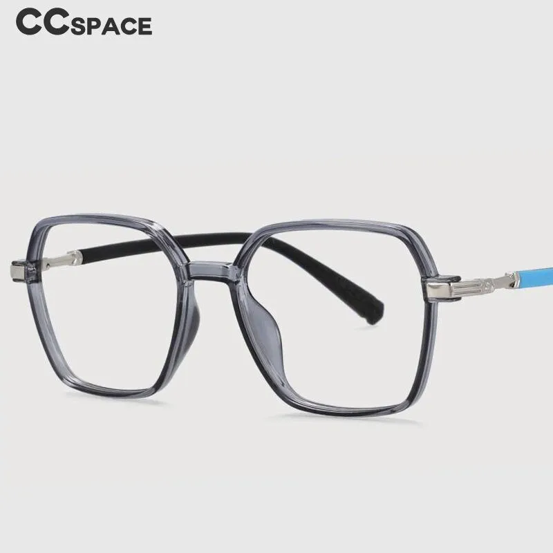 CCspace Children's Unisex Full Rim Square Tr 90 Titanium Frame Eyeglasses 53970