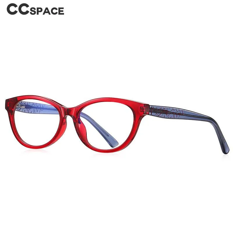 CCspace Children's Unisex Full Rim Tr 90 Cat Eye Frame Eyeglasses 54573