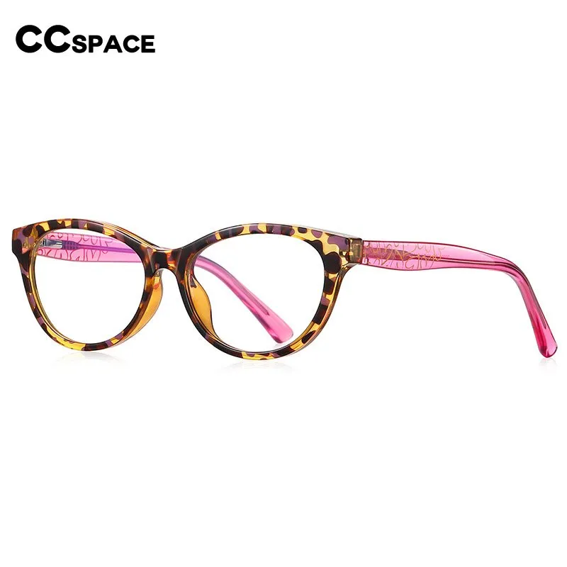 CCspace Children's Unisex Full Rim Tr 90 Cat Eye Frame Eyeglasses 54573