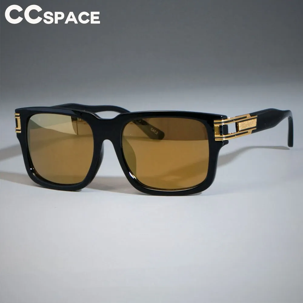 CCspace Men's Full Rim Oversized Square Resin Frame Sunglasses SU139